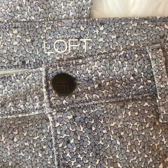Loft Modern Skinny Print Ankle Jeans - Picture 4 of 6